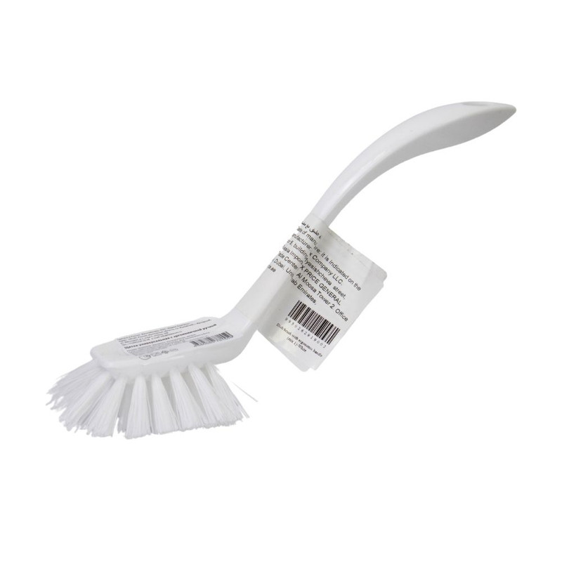 Dish brush with handle, in assortment