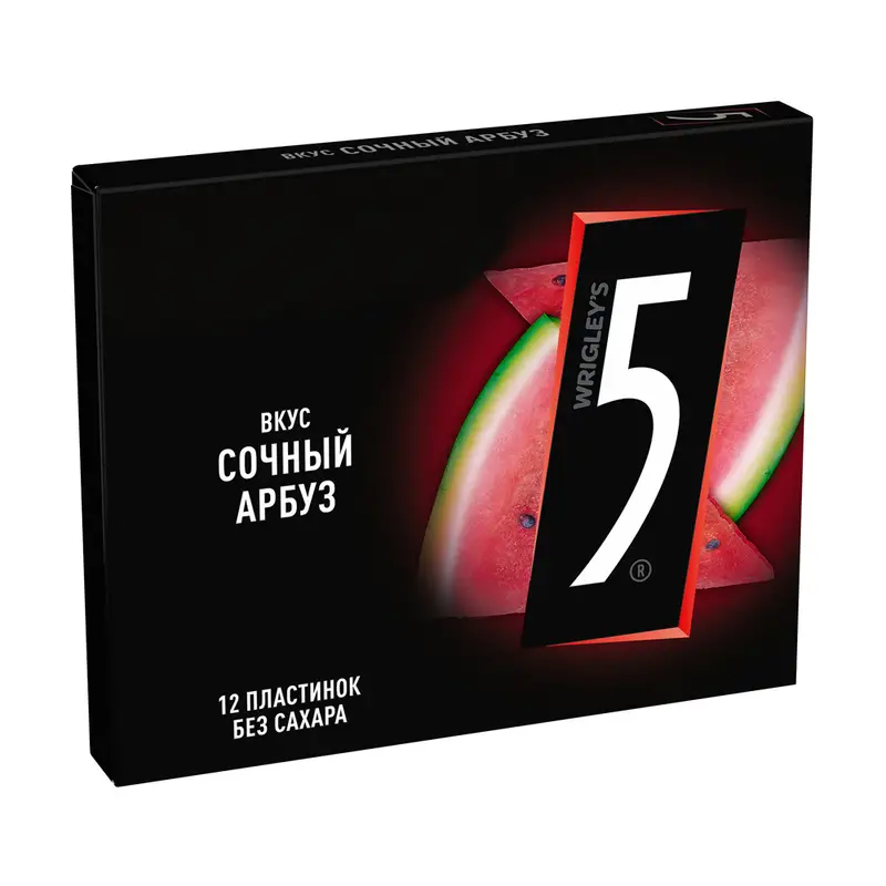 Жевательная резинка "Сочный арбуз", Five, 32,2 г