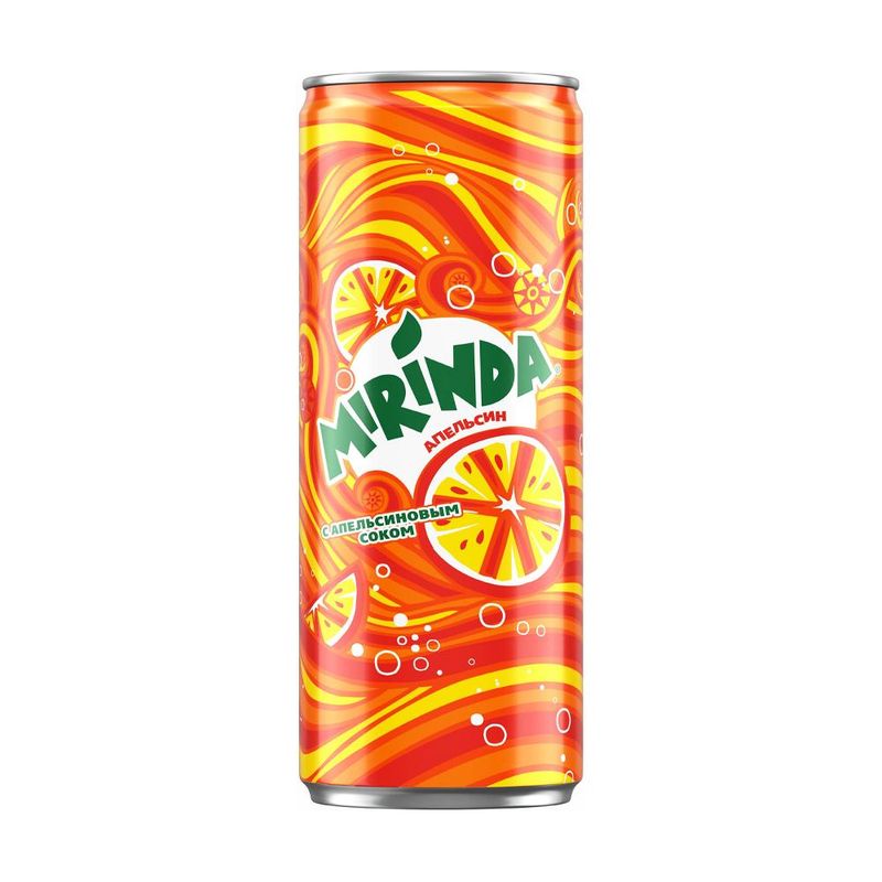 Напиток сильногазированный, Mirinda, 0,25 л, в ассортименте