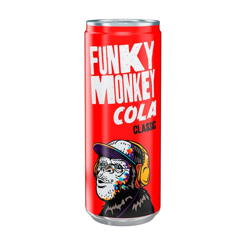 Напиток сильногазированный, Funky Monkey, кола, 0,33 л
