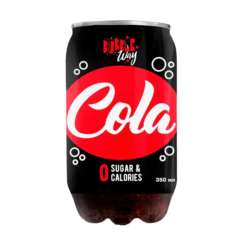 Напиток газированный "Cola", Bubble Way, без сахара, 350 мл