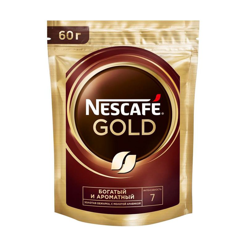 Натуральный растворимый кофе "GOLD", Nescafé, 60 г