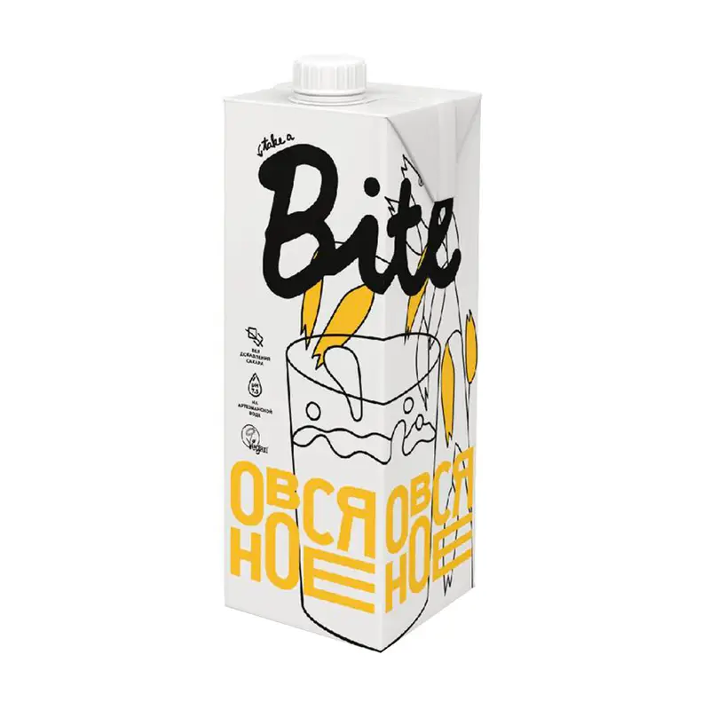 Молоко растительное "Овсяное", Bite, 1 л