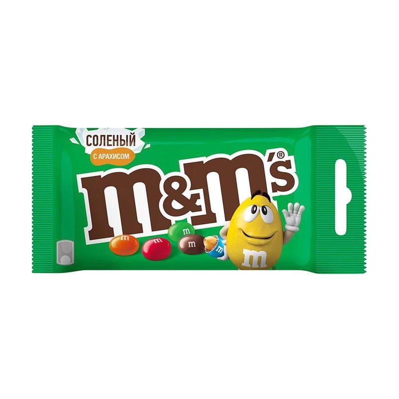 Драже, M&M's, с арахисом, 45 г