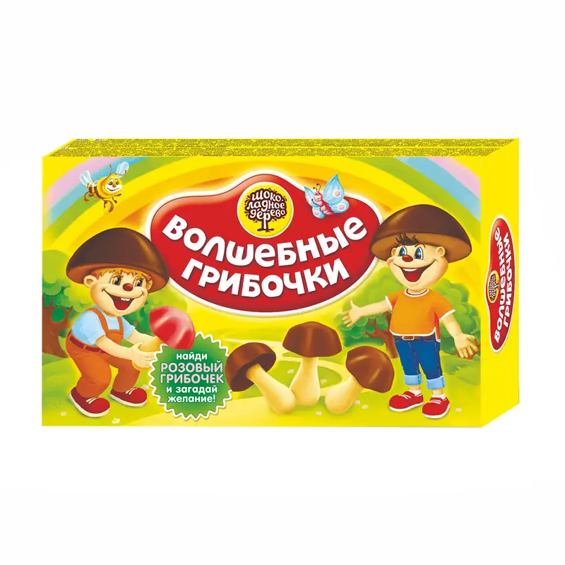 Печенье "Волшебные грибочки", Шоколадное дерево, 45 г