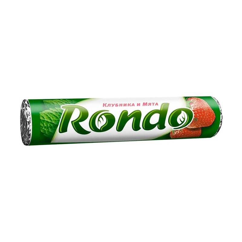 Конфеты, Rondo, со вкусом клубники и мяты, 30 г