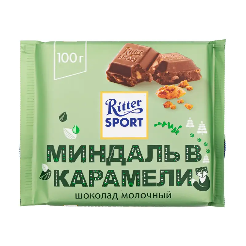 Шоколад, Ritter Sport, 100 г, в ассортименте