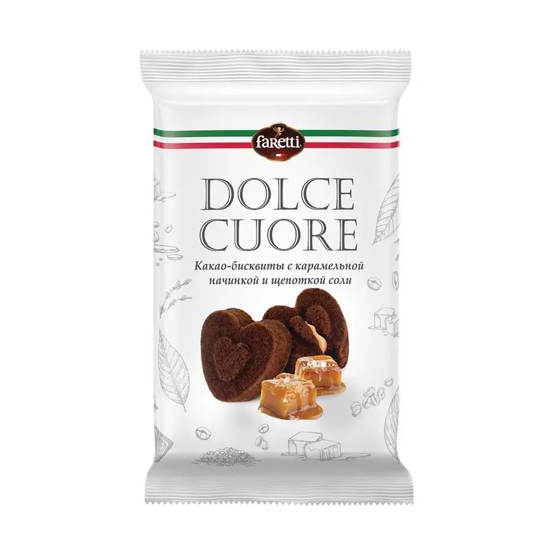 Пирожное "Dolce Cuore", Faretti, 60 г, в ассортименте