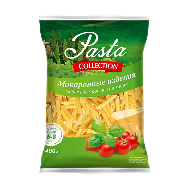 Макароны, Pasta Collection, перья, 400 г
