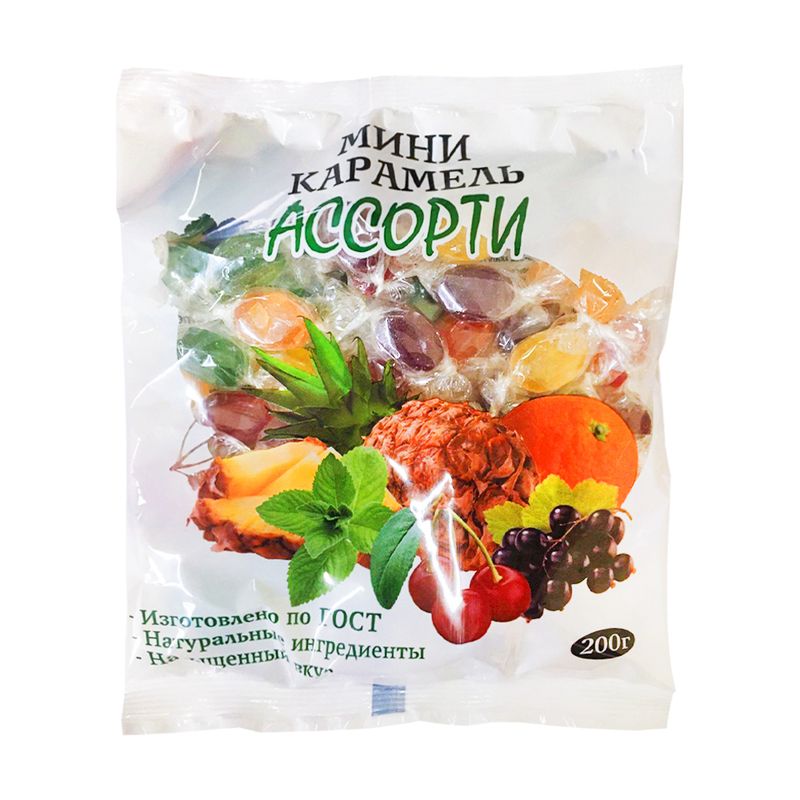 Карамель леденцовая "Каприз", мини ассорти, 200 г