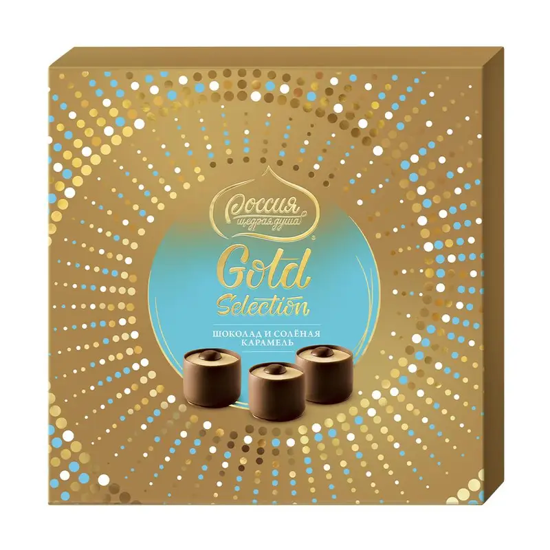 Шоколадные конфеты с двухслойной начинкой "Gold Selection", 184 г