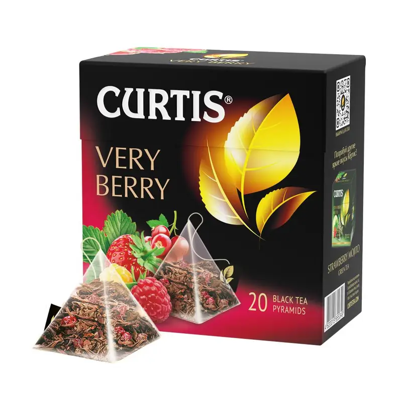 Чай черный "Very Berry", CURTIS, 20 пирамидок