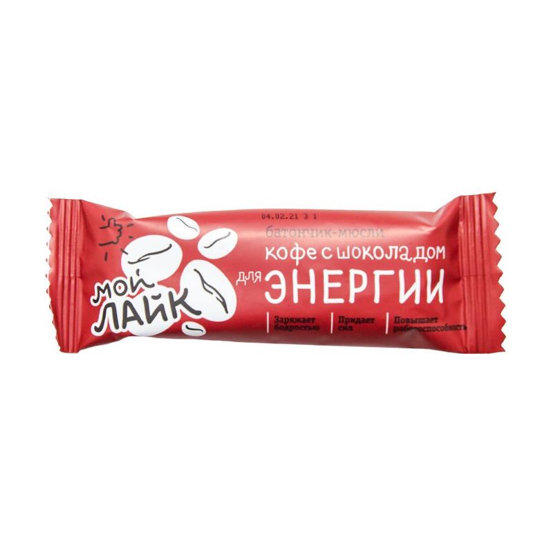 Батончик-мюсли, Мой Лайк, кофе с шоколадом, 25 г