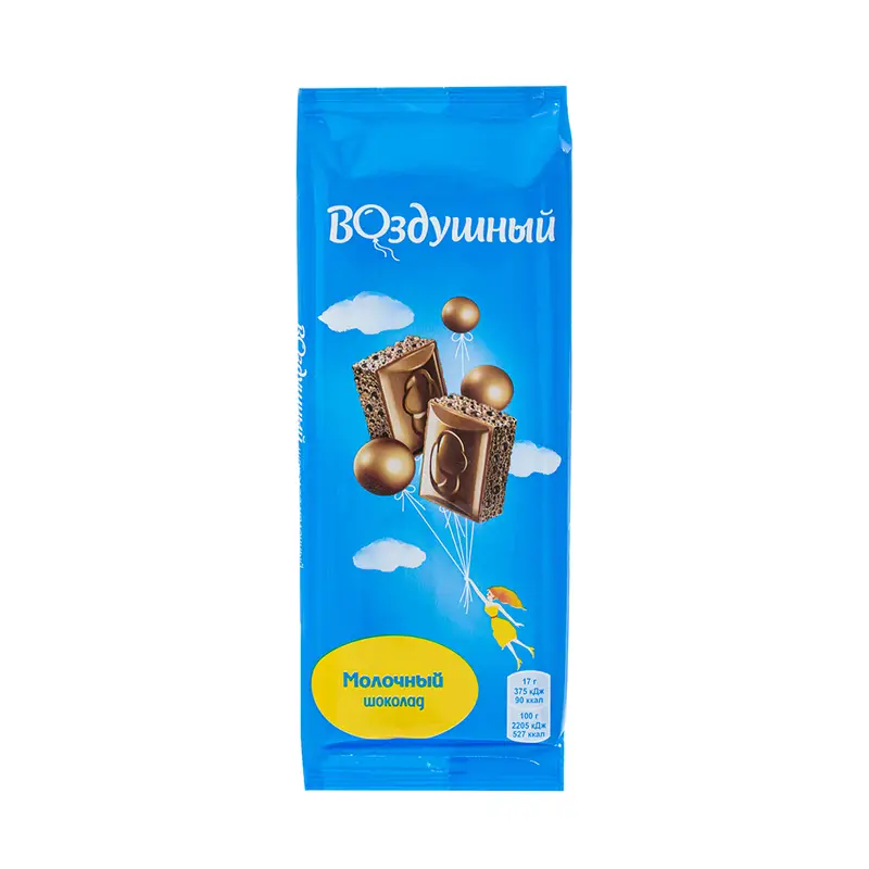 Шоколад молочный пористый "Воздушный", 85 г