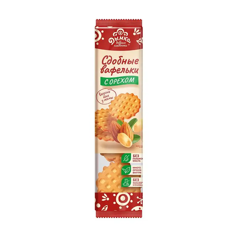 Сдобные вафельки, Дымка, в ассортименте, 245 г