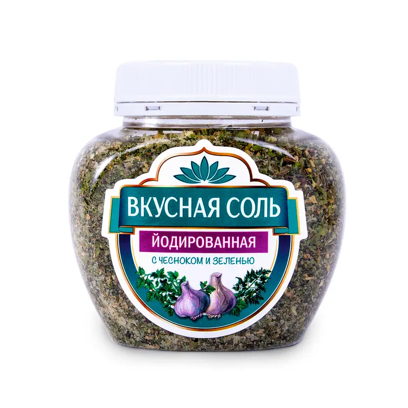 Соль йодированная "Вкусная", 400 г, в ассортименте