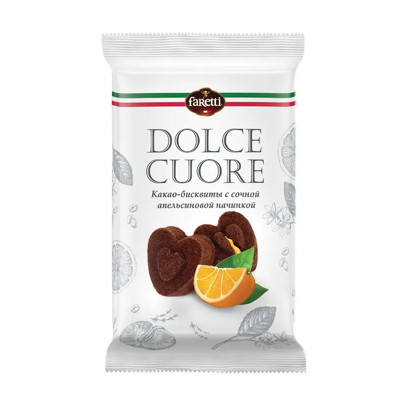 Пирожное "Dolce Cuore", Faretti, 60 г, в ассортименте
