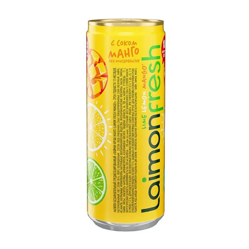 Напиток безалкогольный среднегазированный "Mango", Laimon Fresh, 0,33 л