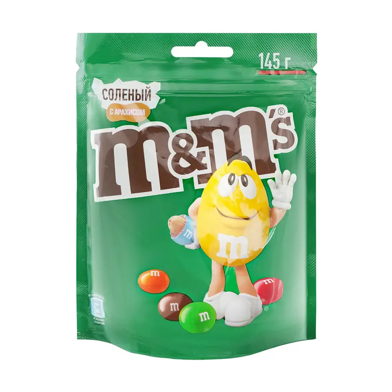Драже, M&M's, с арахисом, 145 г
