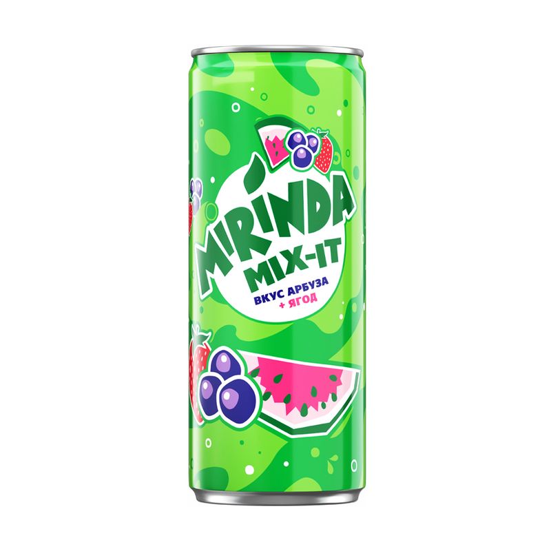 Напиток сильногазированный, Mirinda, 0,25 л, в ассортименте
