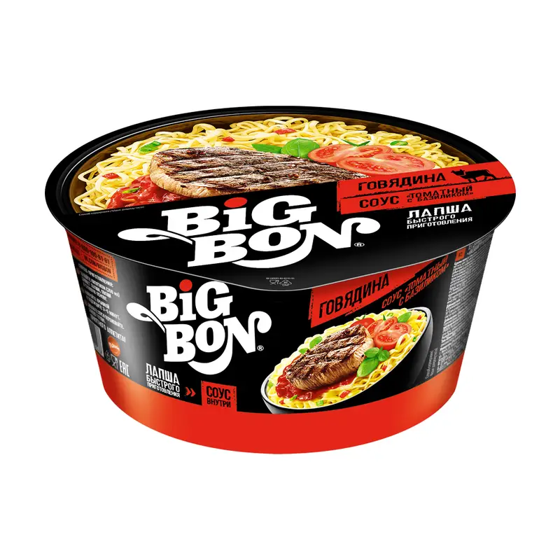 Лапша быстрого приготовления, Big Bon, 85 г, в ассортименте