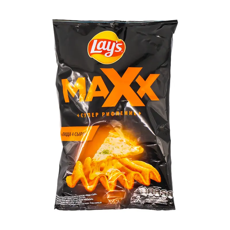 Картофельные рифлёные чипсы, Lay’s, "Maxx" 110 г, в ассортименте
