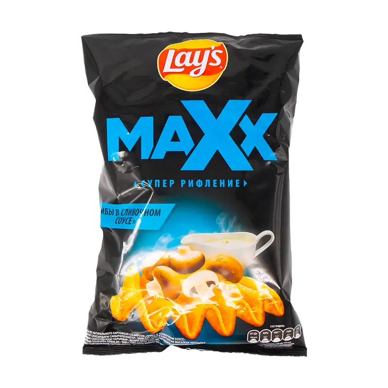 Картофельные рифлёные чипсы, Lay’s, "Maxx" 110 г, в ассортименте