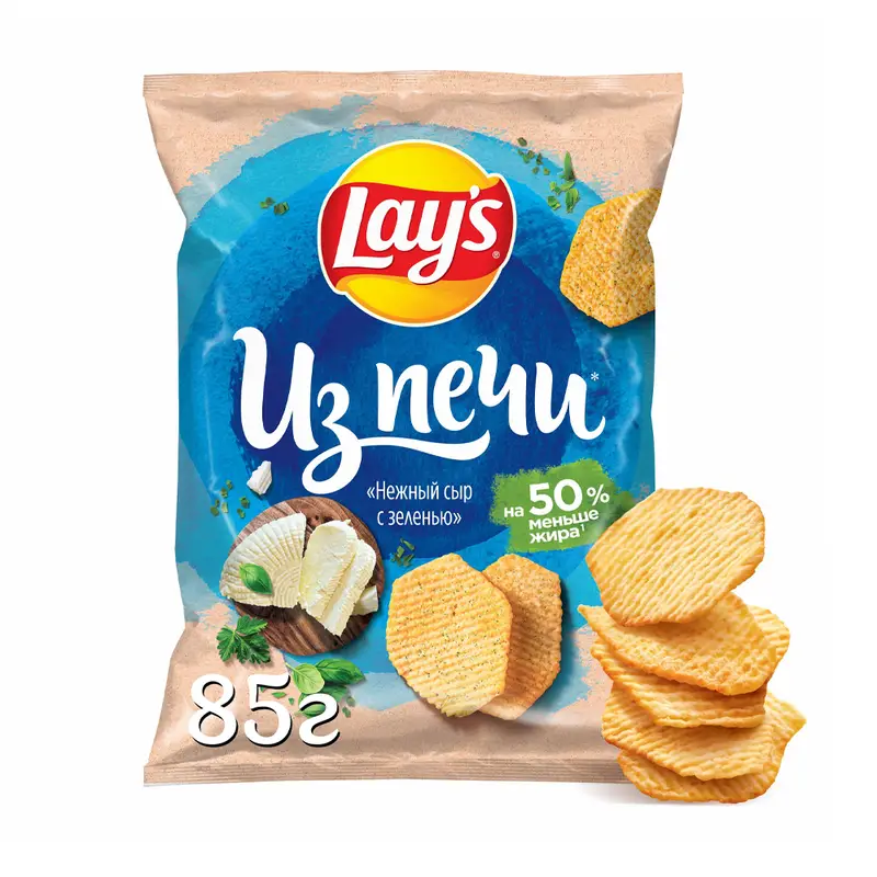 Картофельные чипсы "Из печи", Lay's, 85 г, в ассортименте