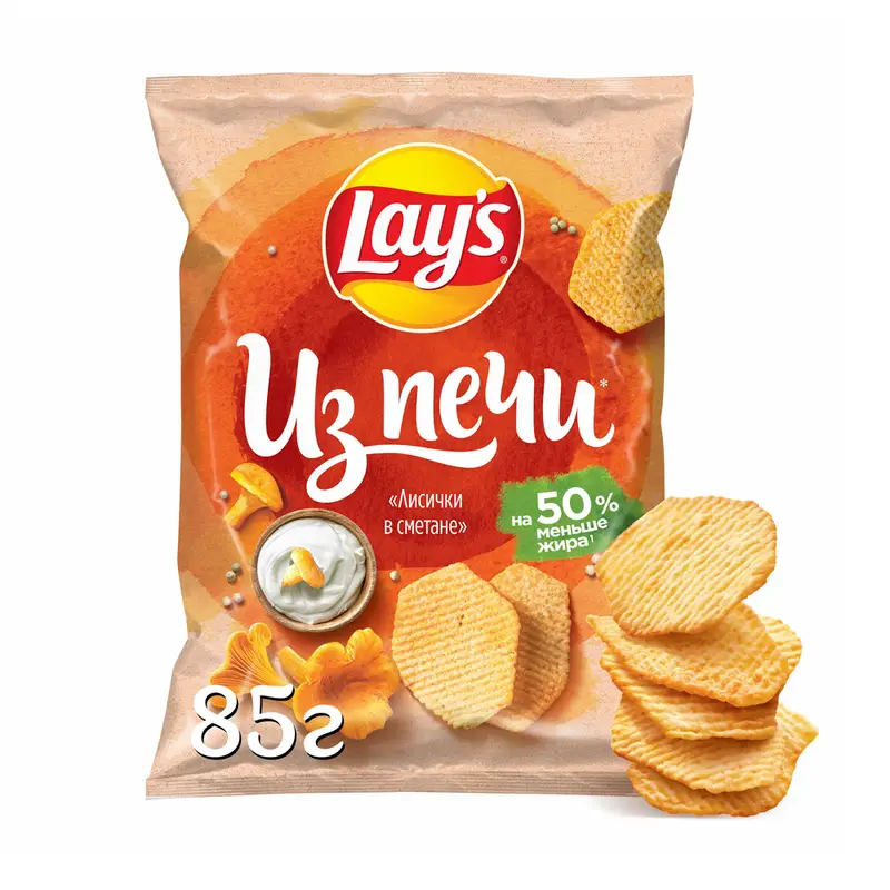 Картофельные чипсы "Из печи", Lay's, 85 г, в ассортименте