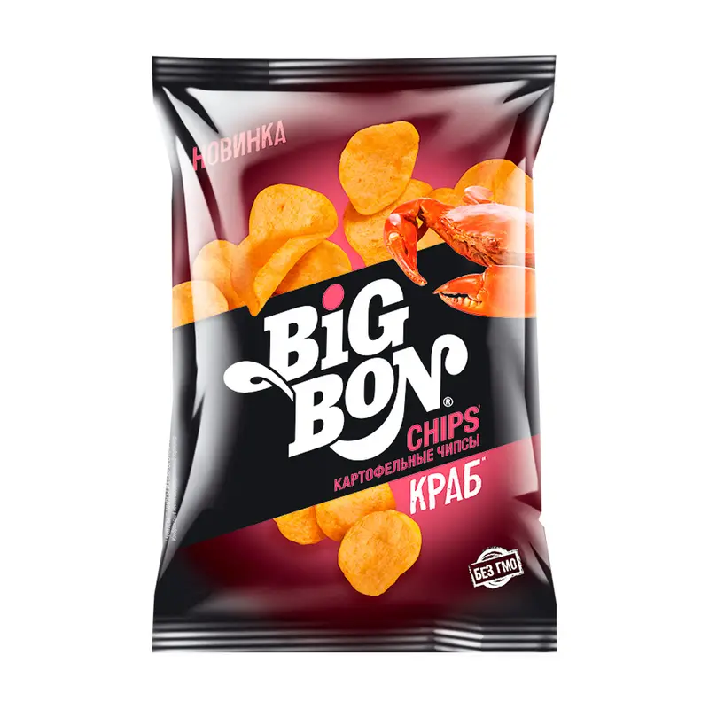 Картофельные чипсы, BIG BON, 75 г, в ассортименте