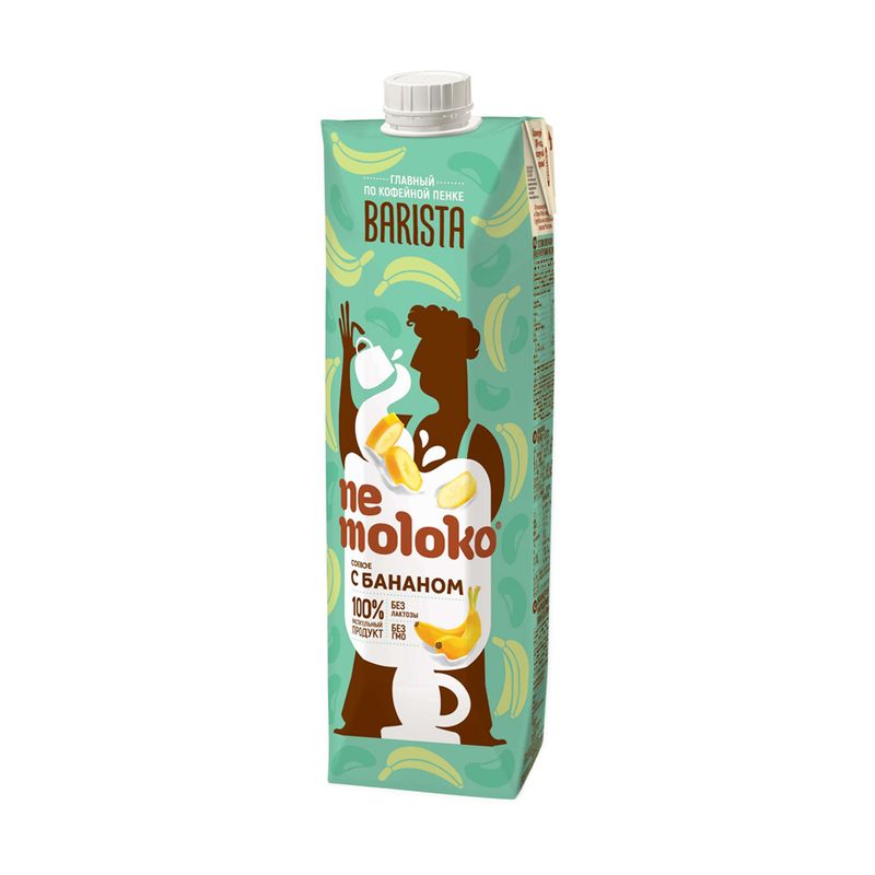 Соевый напиток "BARISTA", Nemoloko, банановый, 1 л