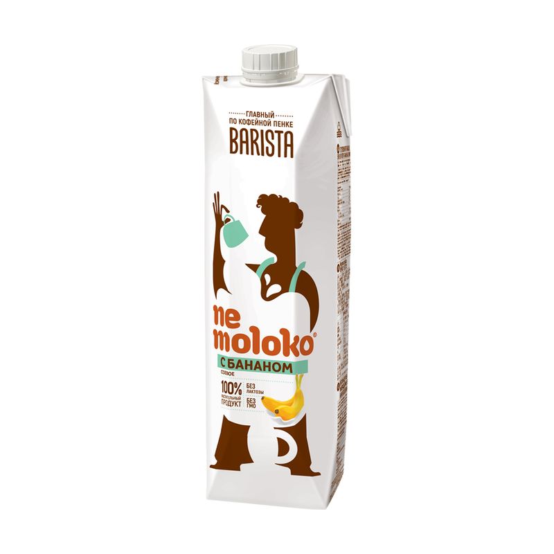 Соевый напиток "BARISTA", Nemoloko, банановый, 1 л