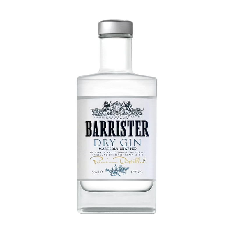 Джин "Dry Gin", Barrister, 40%, 50 мл