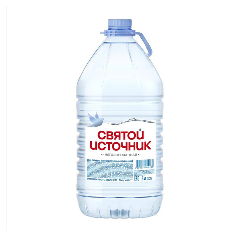 Вода питьевая, Святой Источник, негазированная, 5 л