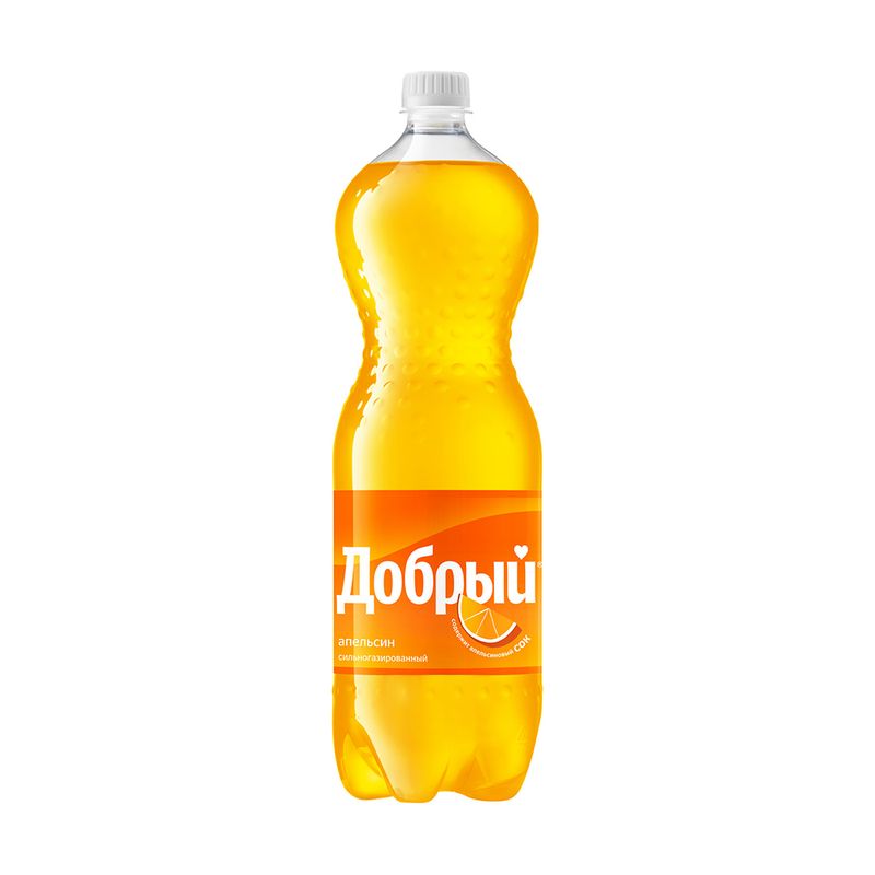 Напиток газированный "Апельсин с витамином C", Добрый, 1,5 л