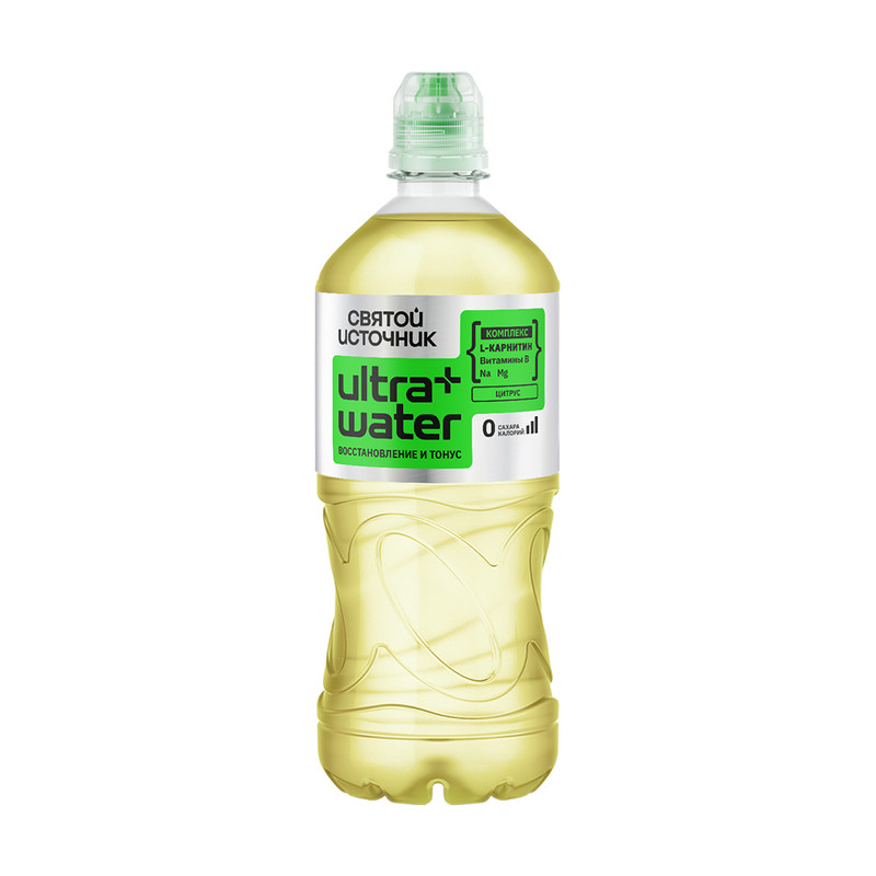 Напиток безалкогольный "Ultrawater", Святой Источник, с L-карнитином, 0,75 л