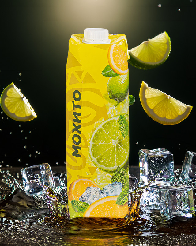 Напиток фруктовый сокосодержащий "Мохито", Wish Mix, 1 л