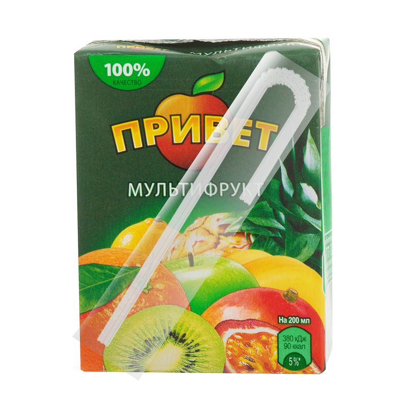 Напиток сокосодержащий, Привет, яблоко, 0,2 л