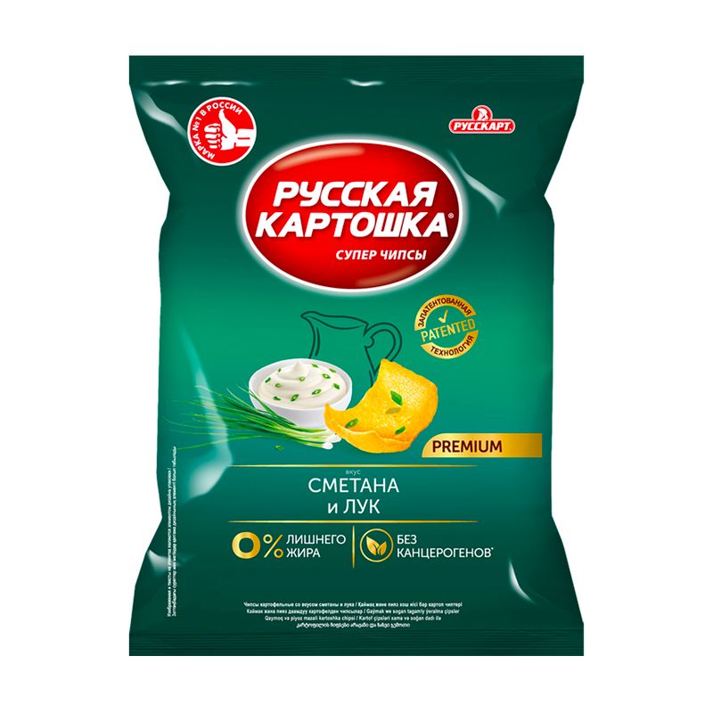 Чипсы "Русская картошка", 120 г, в ассортименте