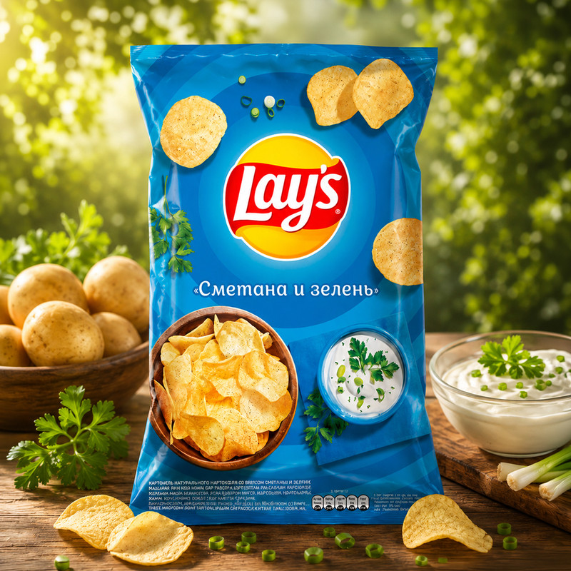 Картофельные чипсы, Lay's, 140 г, в ассортименте