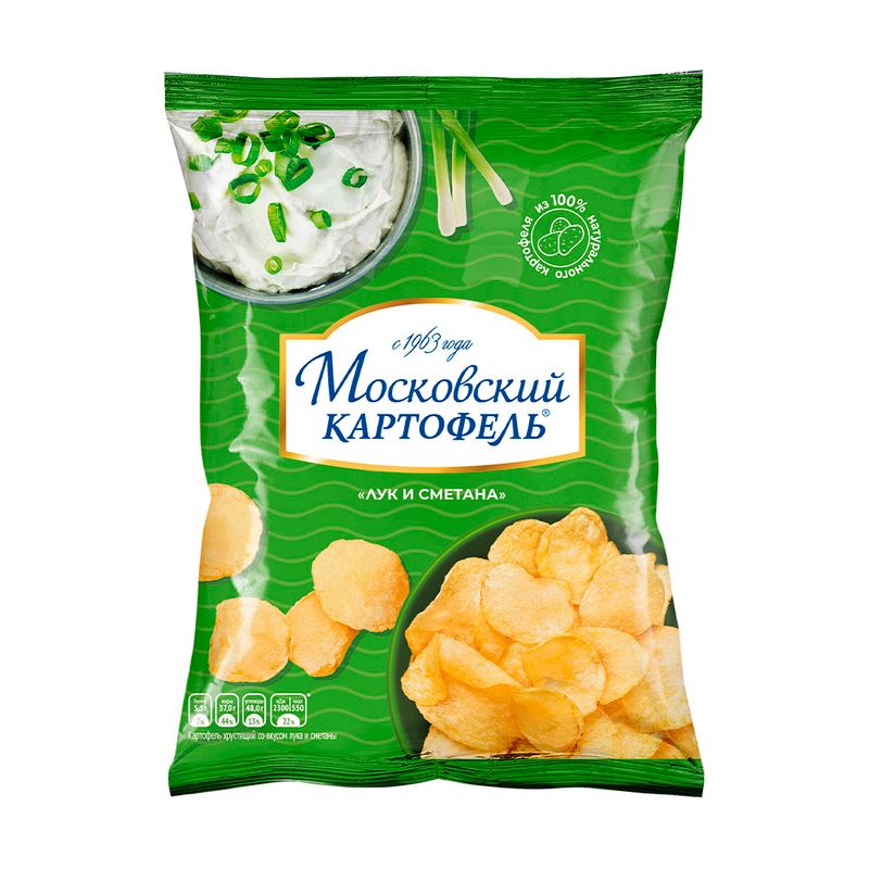 Чипсы, Московский картофель, 20 г, в ассортименте