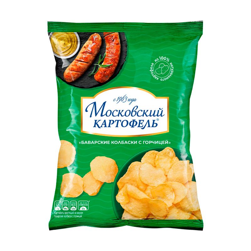 Чипсы, Московский картофель, 20 г, в ассортименте