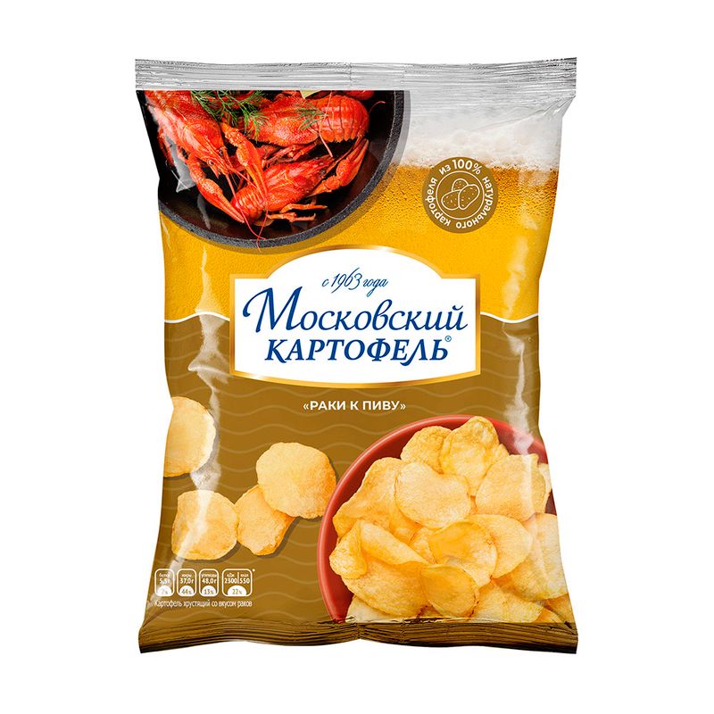 Чипсы, Московский картофель, 20 г, в ассортименте
