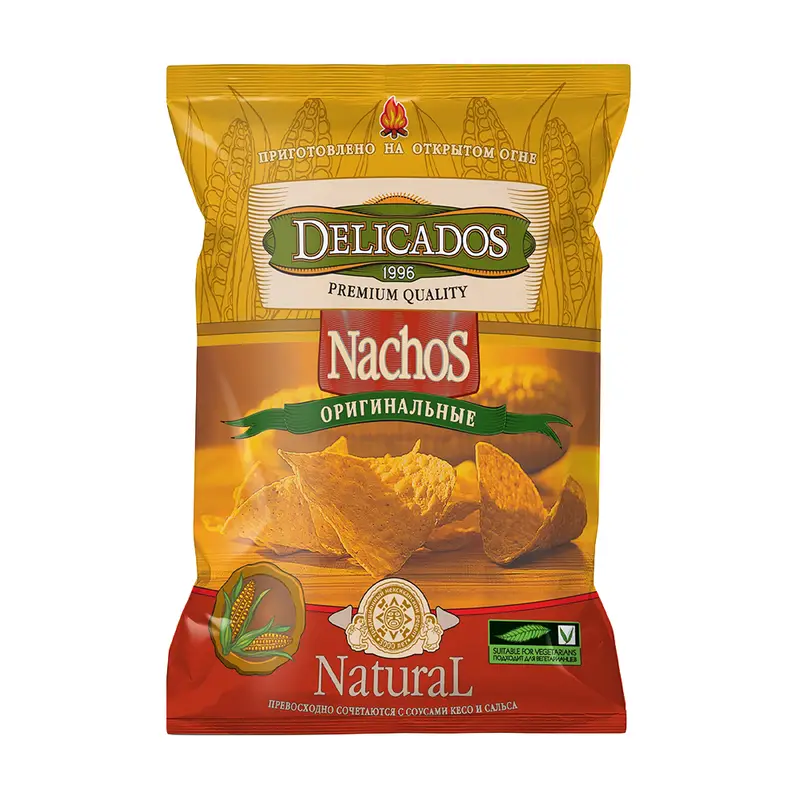 Чипсы кукурузные "Nachos", Delicados, 75 г