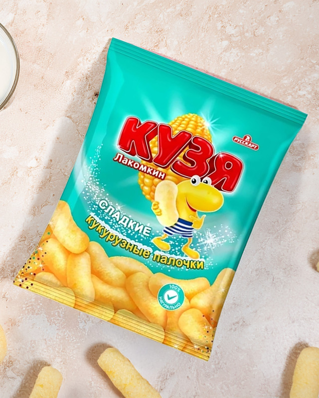 Кукурузные палочки, Кузя Лакомкин, 140 г