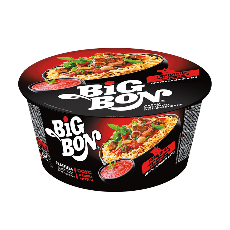 Лапша быстрого приготовления, Big Bon, 85 г, в ассортименте