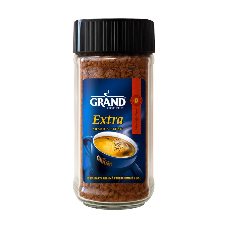 Кофе растворимый сублимированный "Extra", GRAND, 80 г