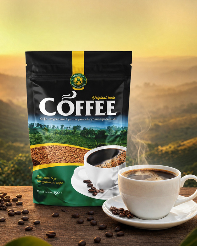 Кофе растворимый сублимированный, Coffee, 150 г