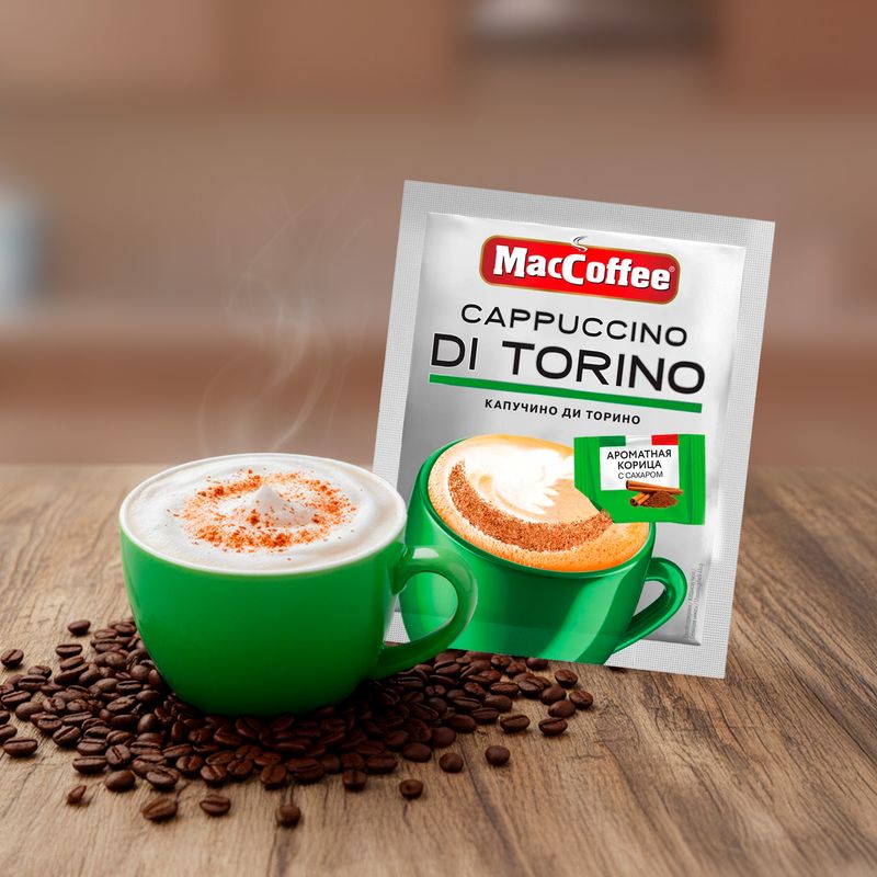 Напиток кофейный "Cappuccino DI TORINO", MacCoffee, 25,5 г
