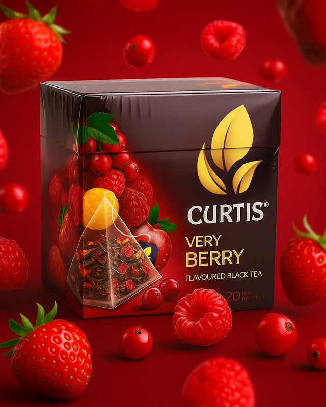 Чай черный "Very Berry", CURTIS, 20 пирамидок